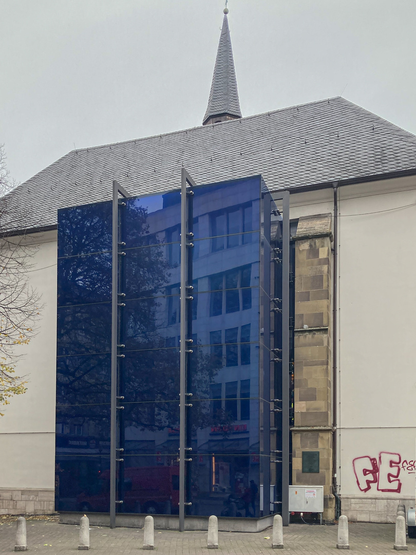 Marktkirche Essen mit Glasvorbau