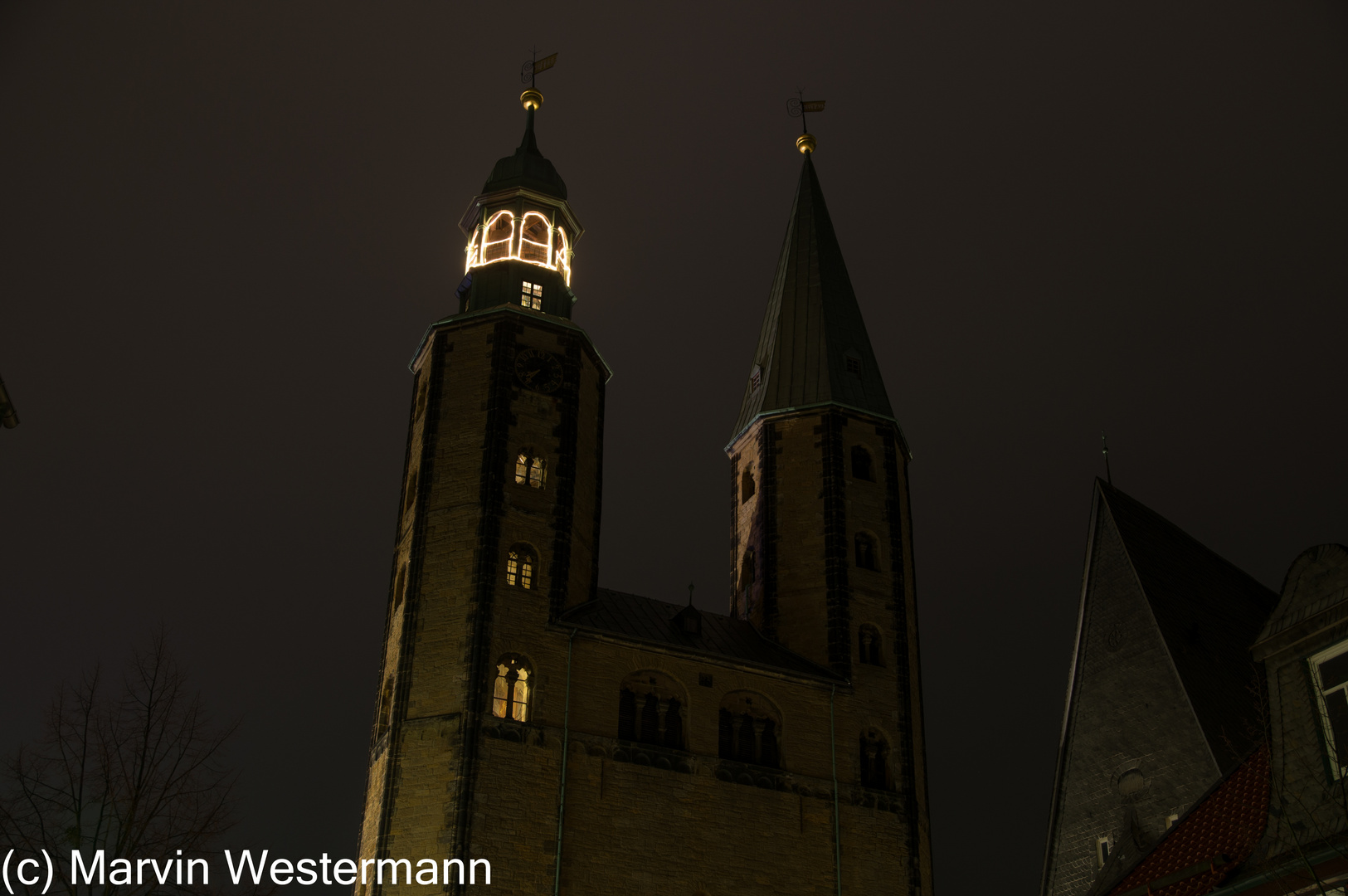 Marktkirche Goslar bei Nacht