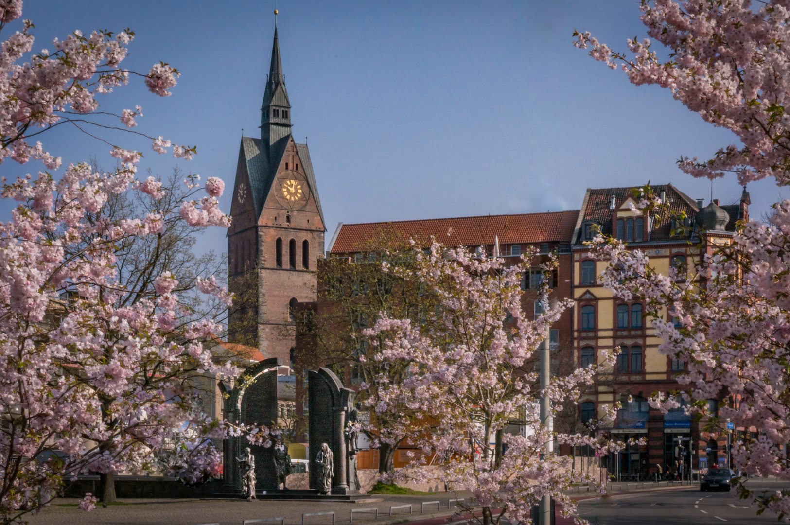 Marktkirche im Frühling