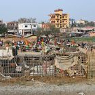 Marktleben am Bahnhof von Janakpur im Terai