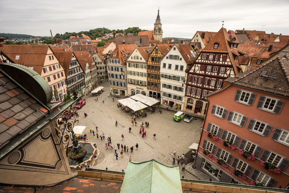 Marktplatz Foto & Bild tübingen, stadt, fachwerk Bilder auf