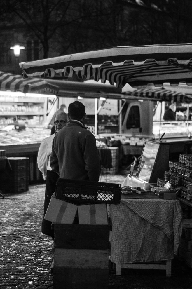 Marktplatz am Morgen