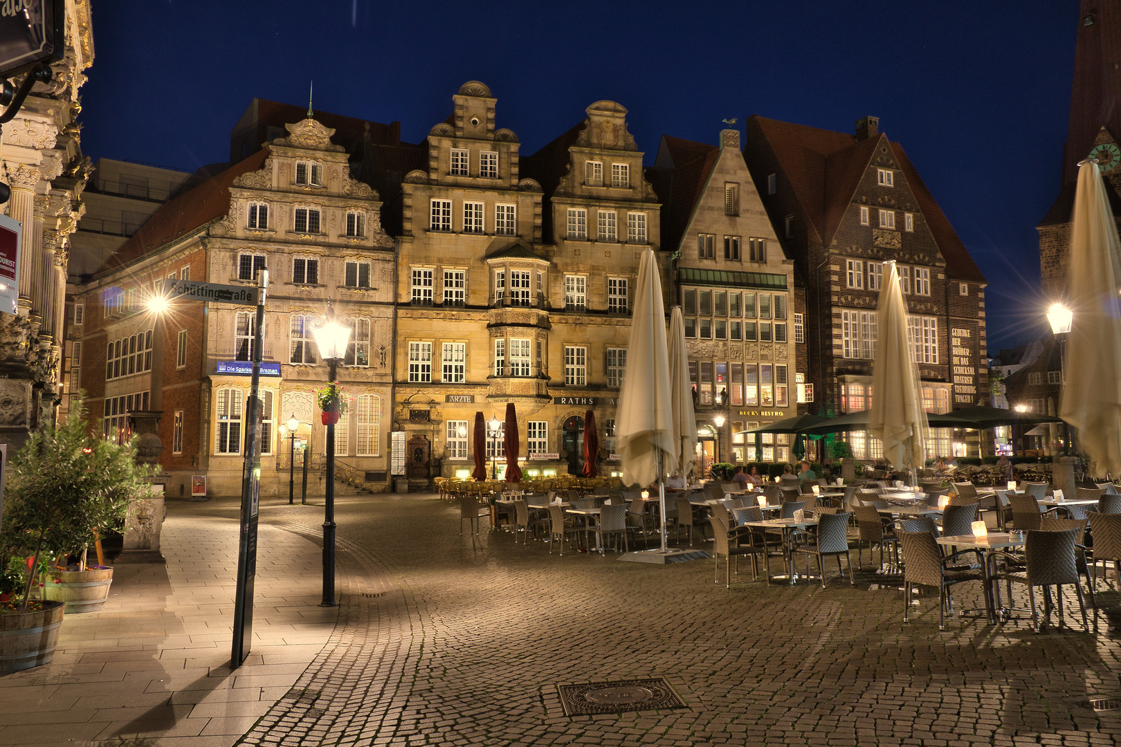 Marktplatz bei Nacht