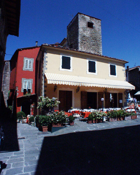 Marktplatz, Dorf in der Toscana