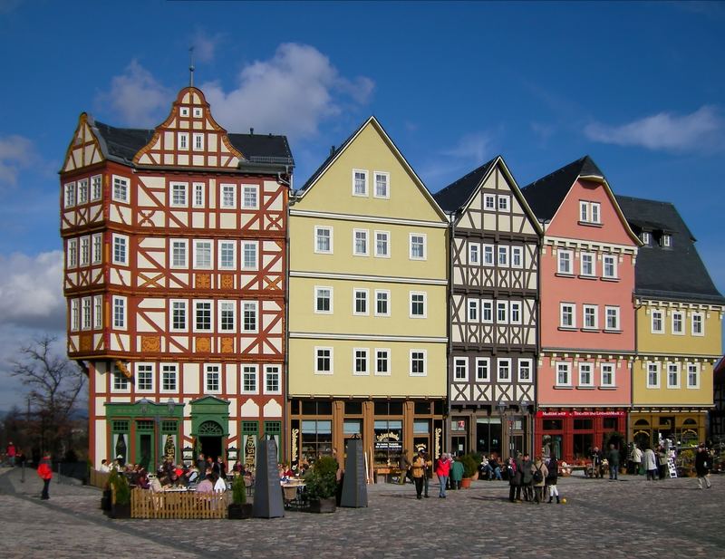 Marktplatz-Fassaden aus Gießen