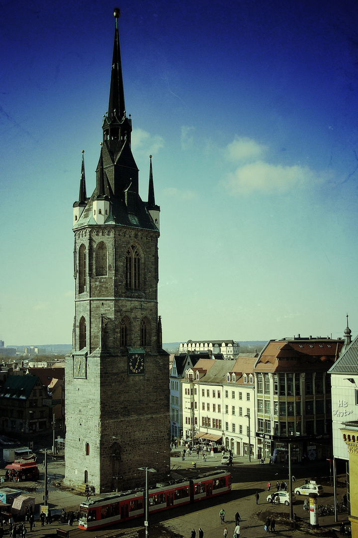 Marktplatz Halle - Der Rote Turm