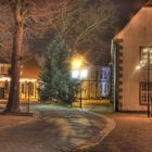 Marktplatz Hopsten bei Nacht