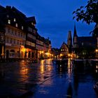 Marktplatz im Regen