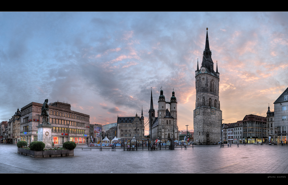 Marktplatz im Spätsommer