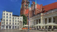 Marktplatz im Zentrum von Schwerin