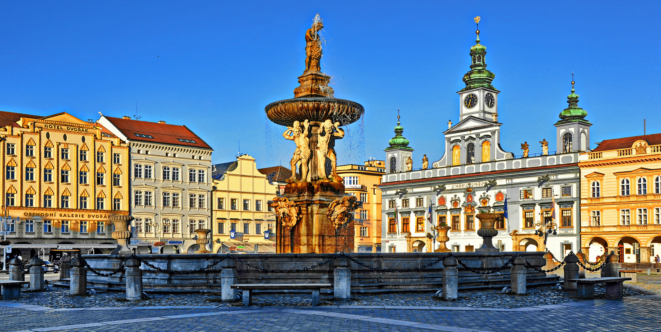 Marktplatz in Ceské Budejovice / Budweis