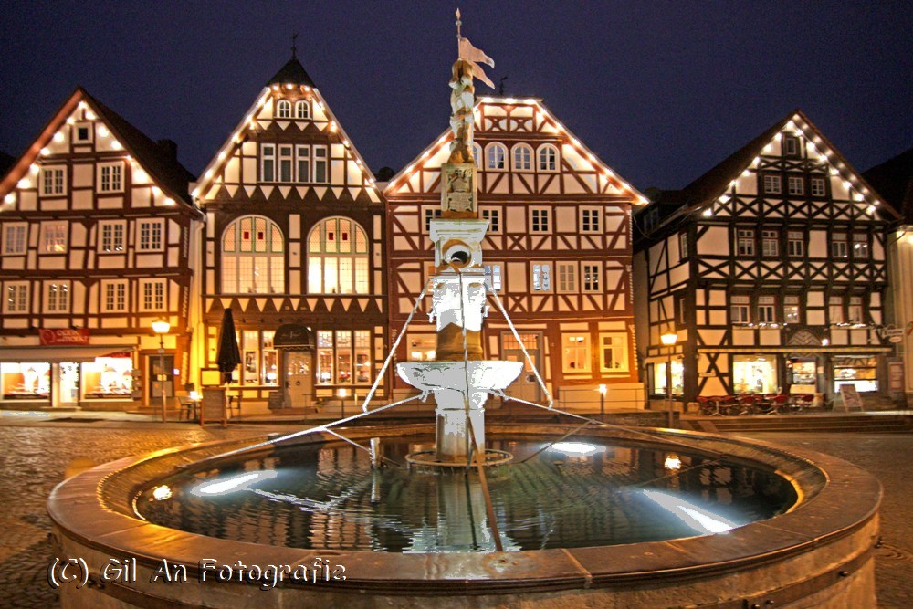 Marktplatz in Fritzlar im Advent