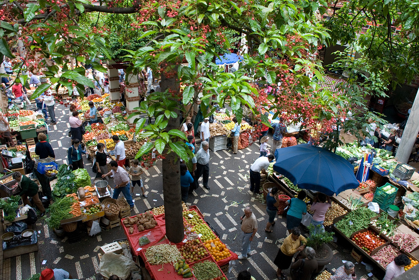 Marktplatz in Funchal auf Madeira