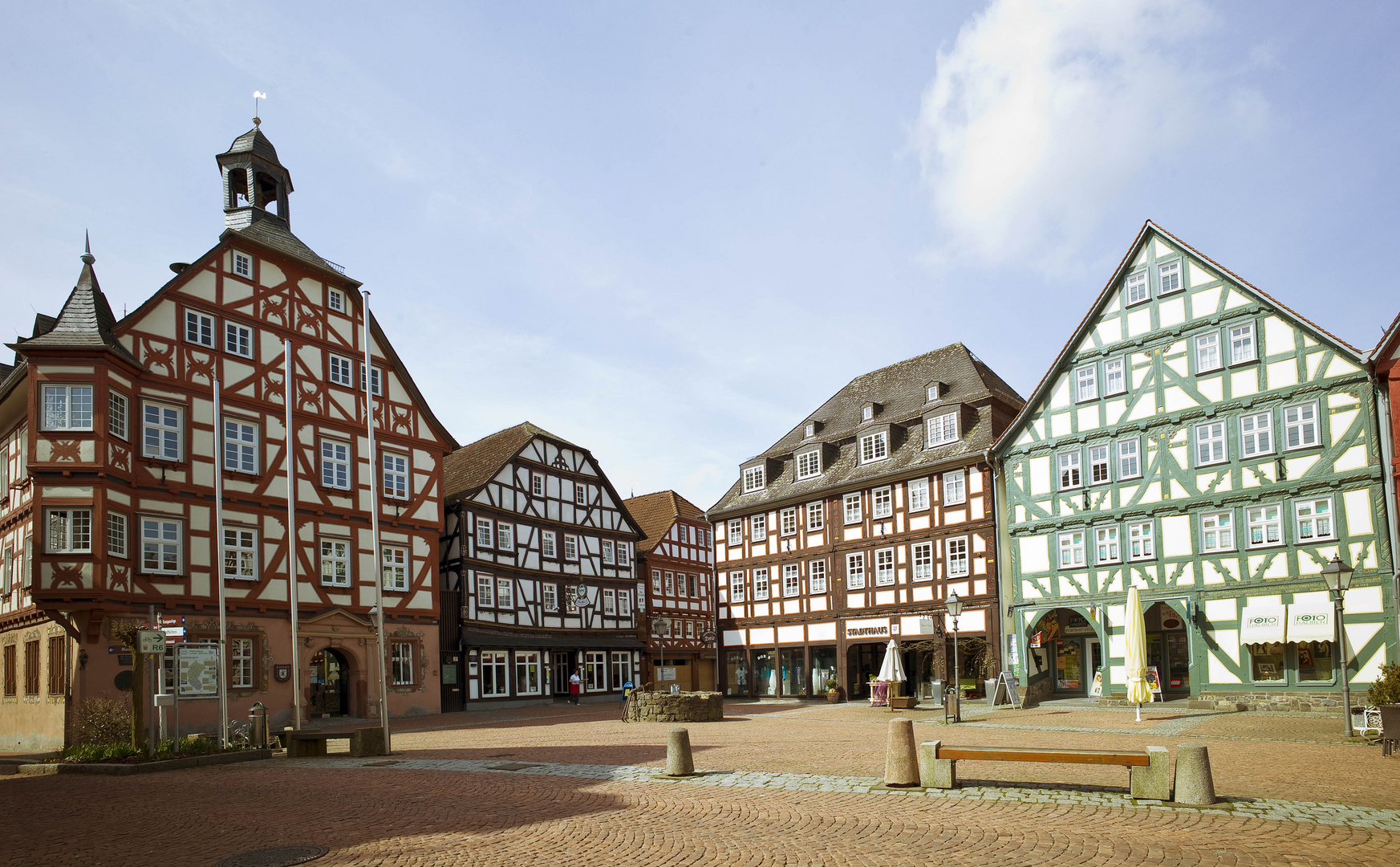 Marktplatz in Grünberg/Oberhessen