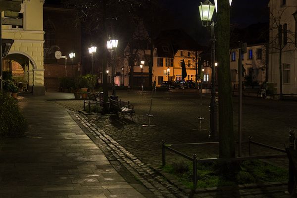 Marktplatz in Hüls bei Krefeld