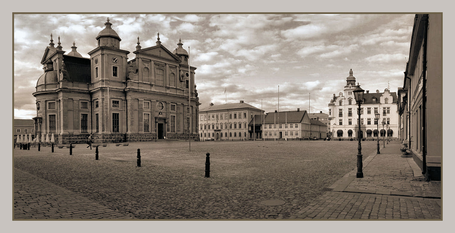 Marktplatz in Kalmar / Schweden