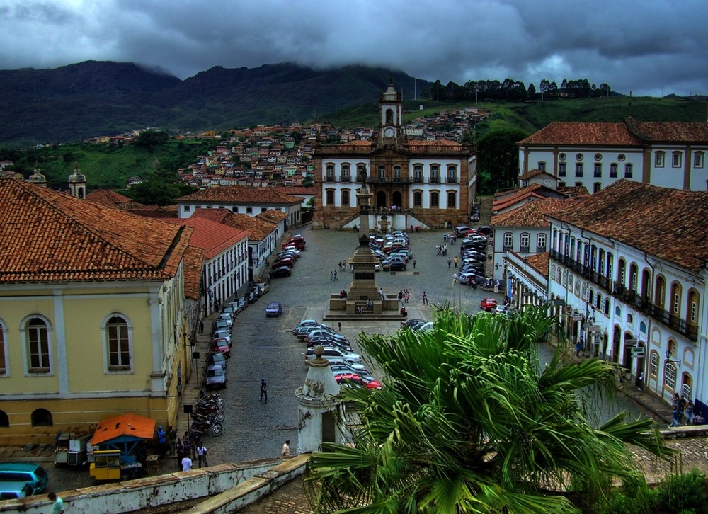 Marktplatz in Ouro Preto - diesmal in Farbe