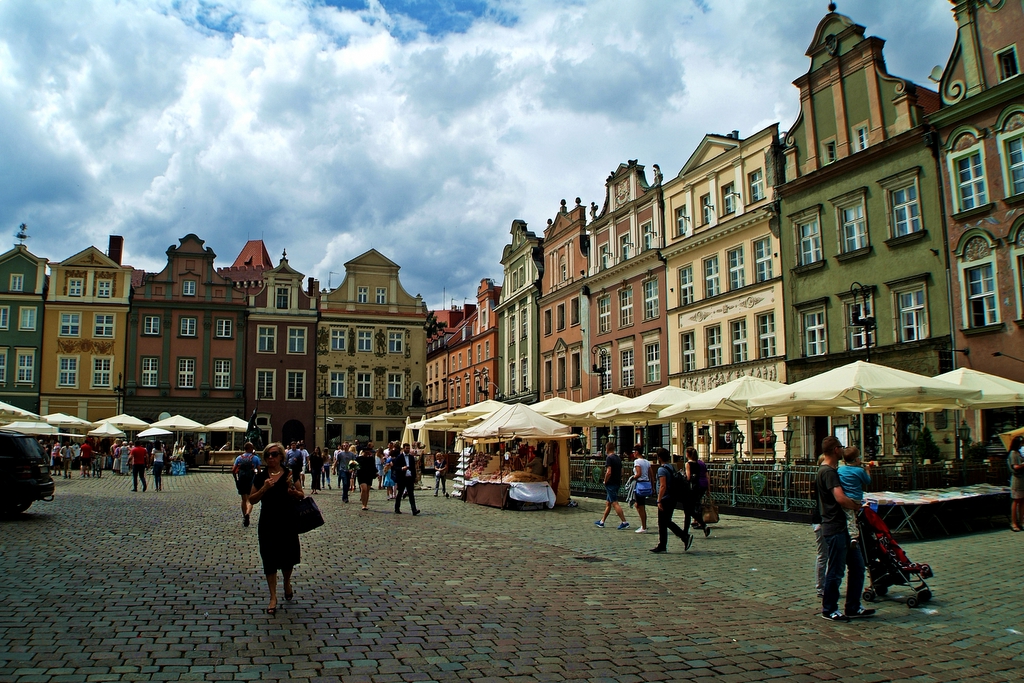 Marktplatz in Poznan,toll restauriert