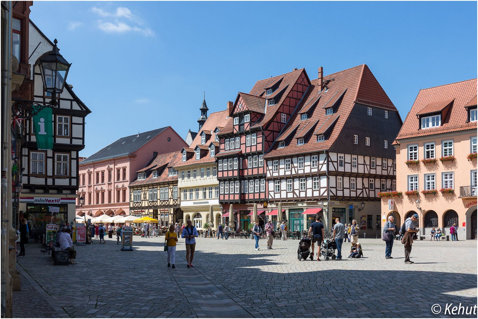 Marktplatz in Quedlinburg von Nordost ...