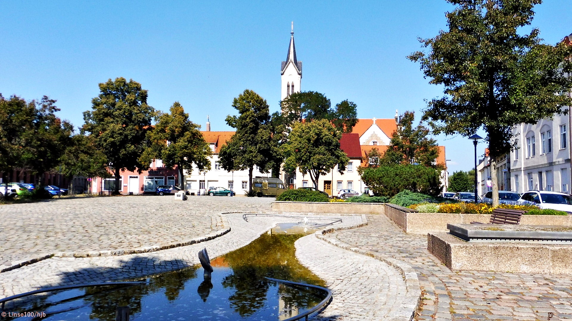 Marktplatz in Roßlau,Elbe