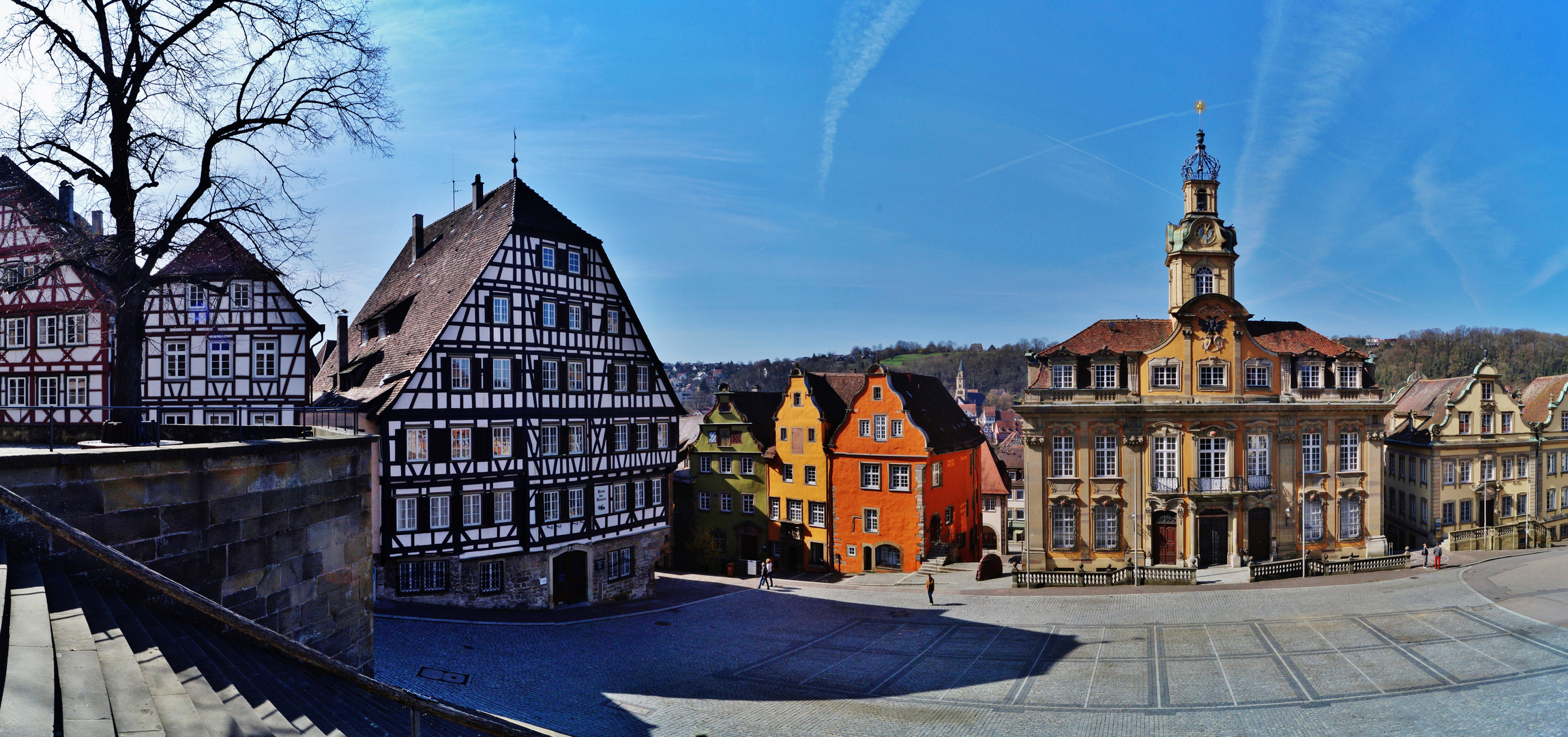 Marktplatz in Schwäbisch Hall.