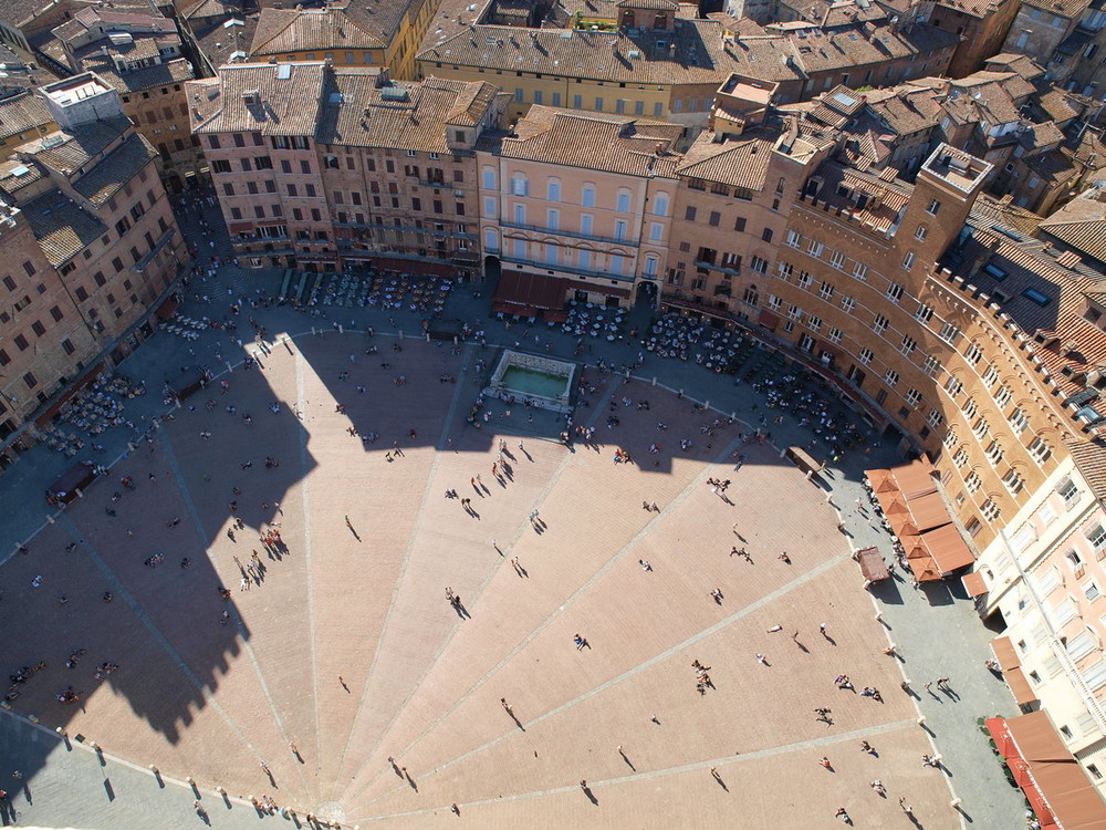 Marktplatz in Siena, Toskana 2008