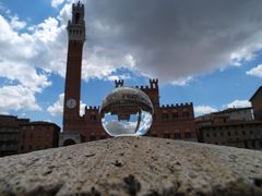 Marktplatz in Siena, Toskana