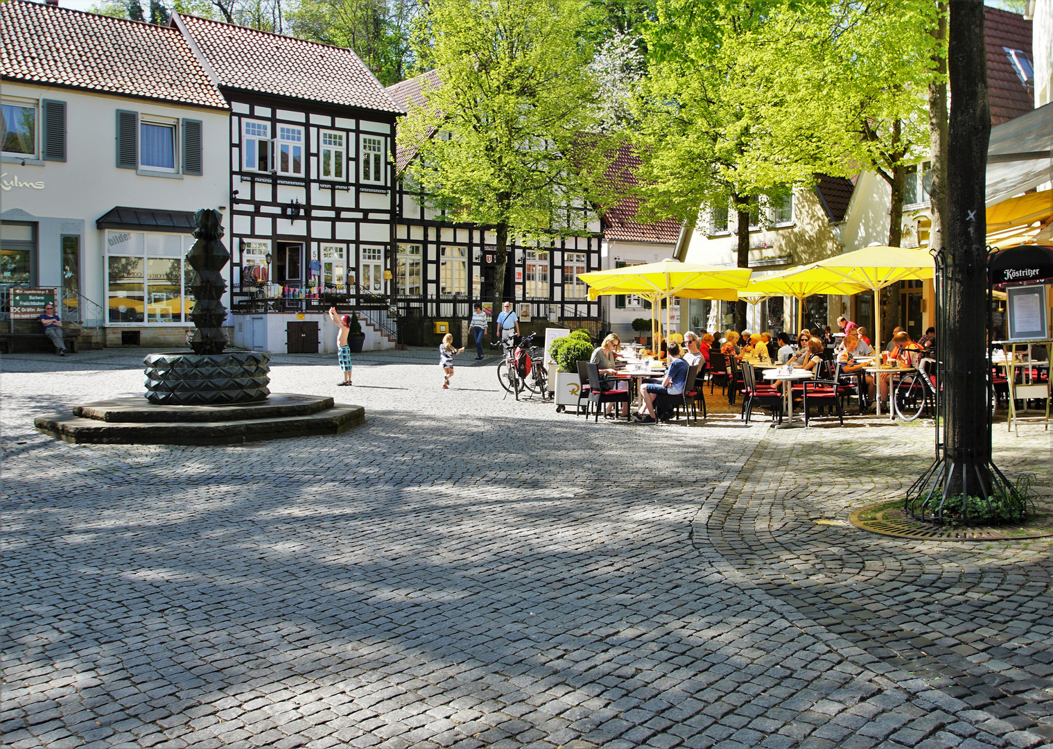 Marktplatz in Tecklenburg.