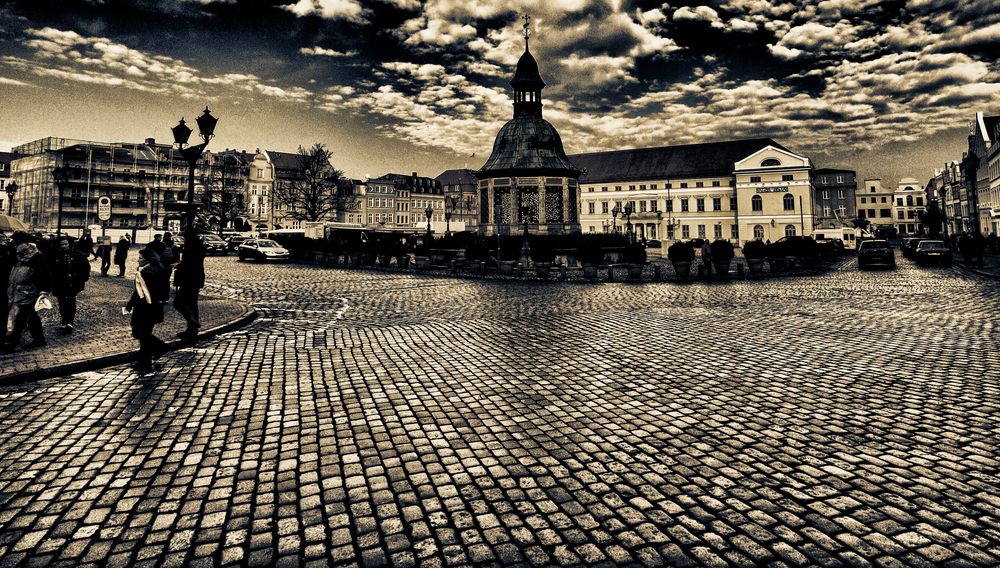 marktplatz in wismar ...