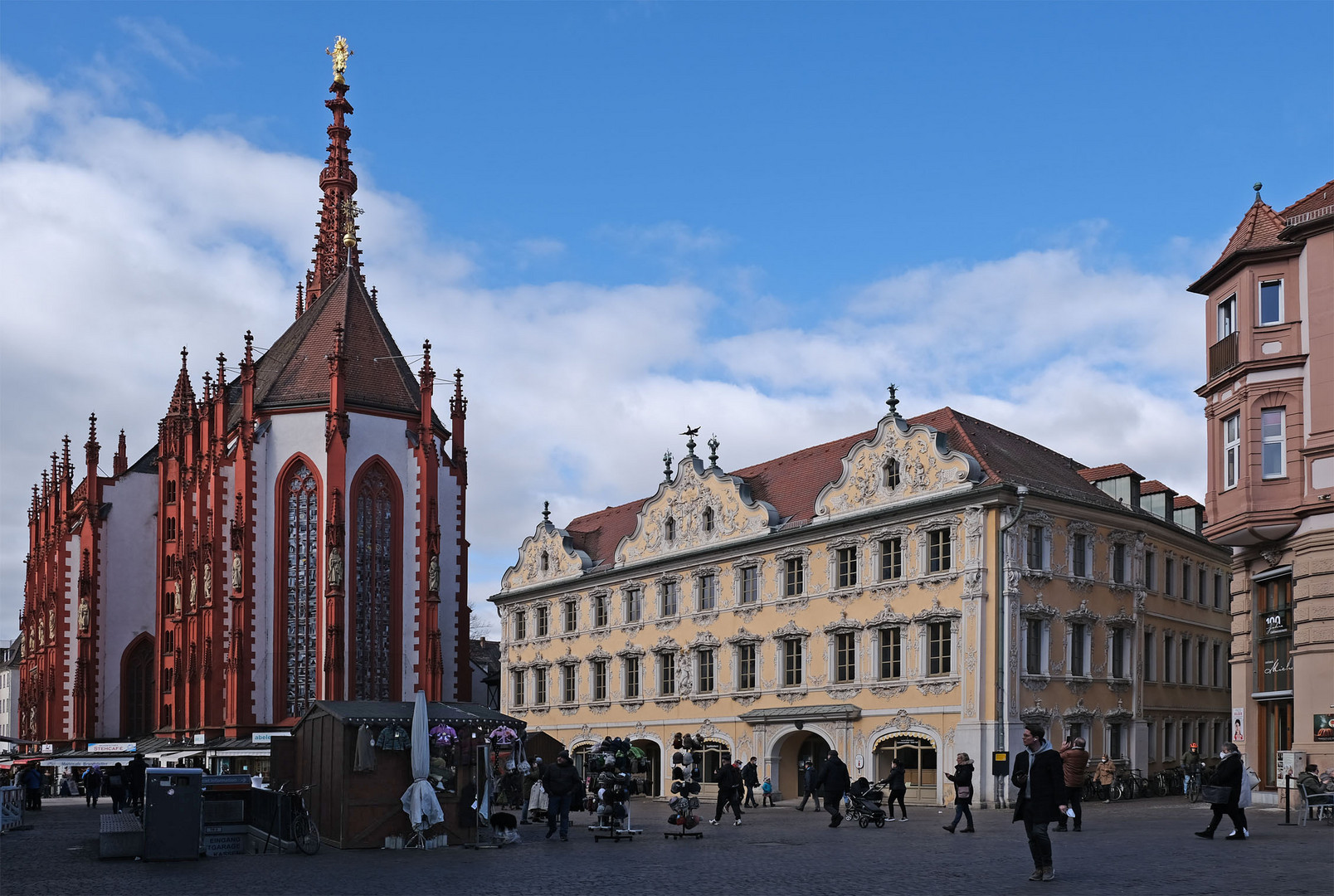 Marktplatz in Würzburg ...