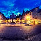 Marktplatz Lutherstadt Eisleben zur blauen Stunde