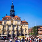 Marktplatz mit Rathaus 1989