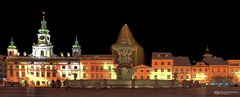 Marktplatz mit Samson Brunnen, Budweis Tschechien