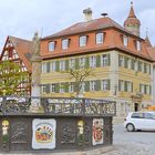 Marktplatz mit Storch