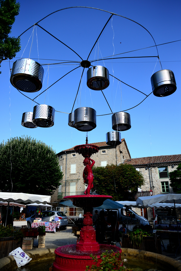 Marktplatz mit Waschmaschinen