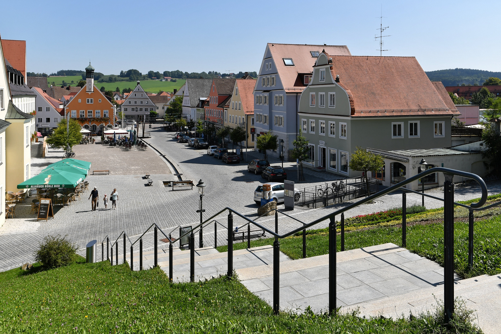 Marktplatz, Ottobeuren, August 2017