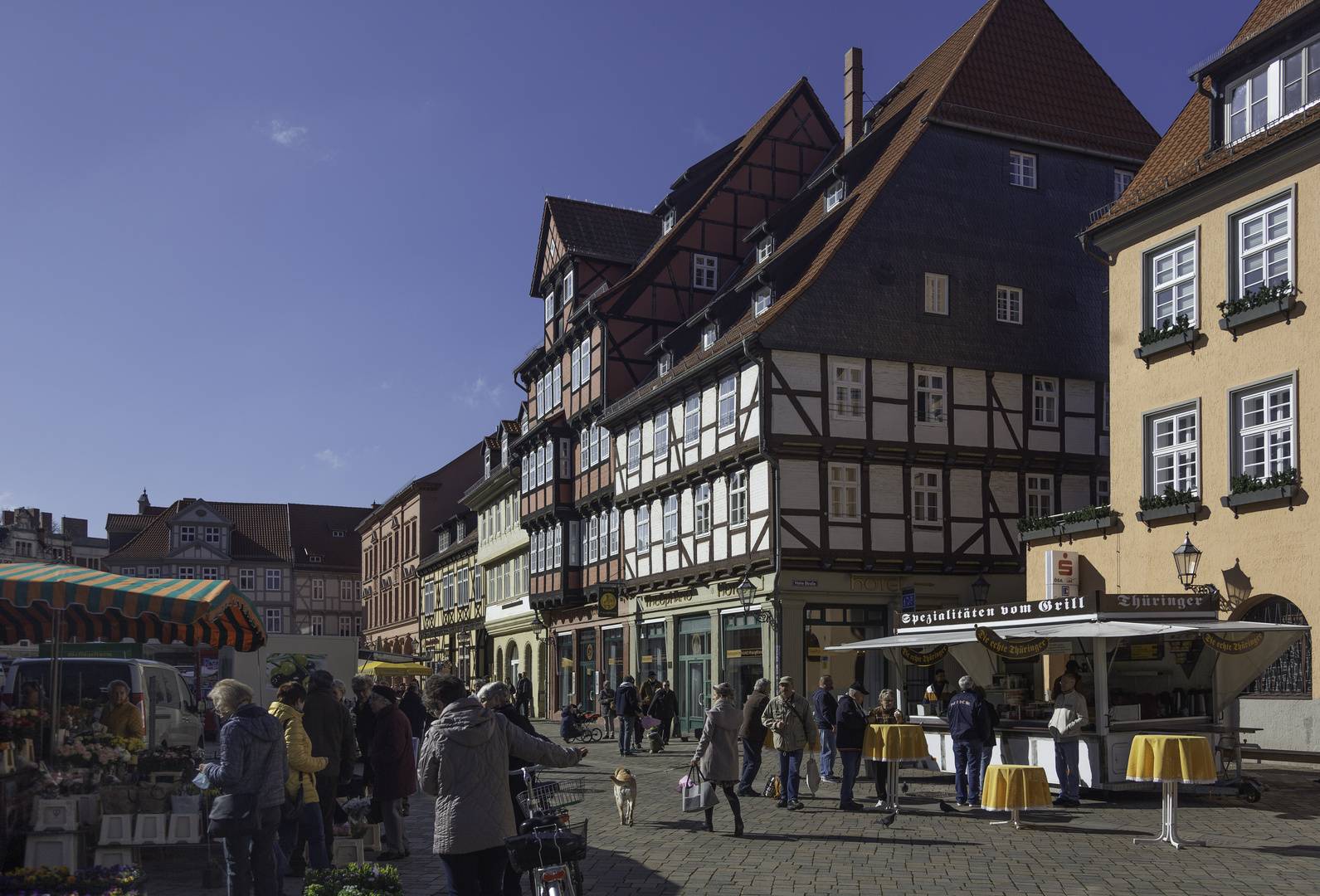 Marktplatz Quedlinburg Fachwerk