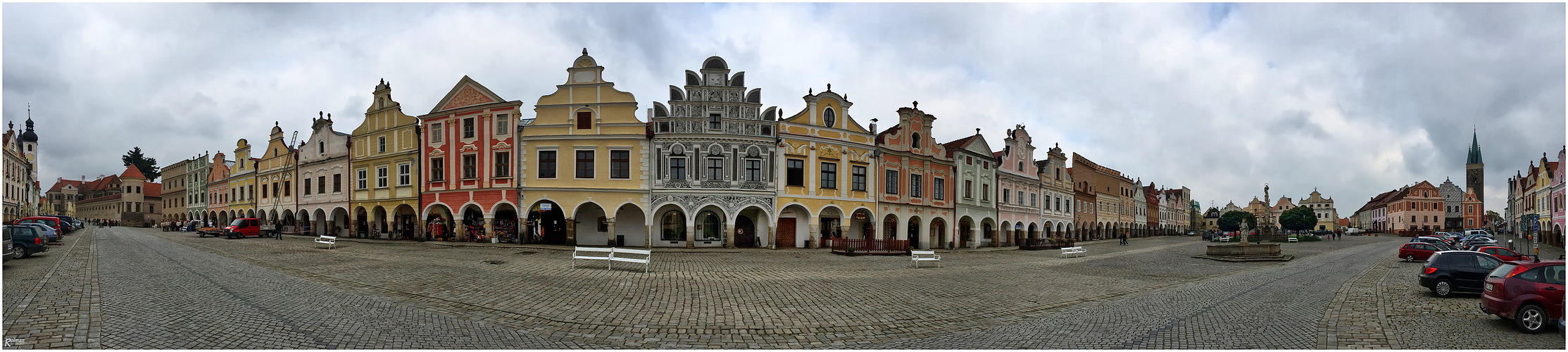 Marktplatz Teltsch (Telc) Böhmen