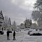 Marktplatz und Kirche in Hilchenbach (Siegerland)