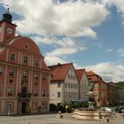 Marktplatz von Eichstätt im Altmühltal, kleinste Universitätsstadt Deutschlands