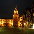 Marktplatz von Rinteln bei Nacht