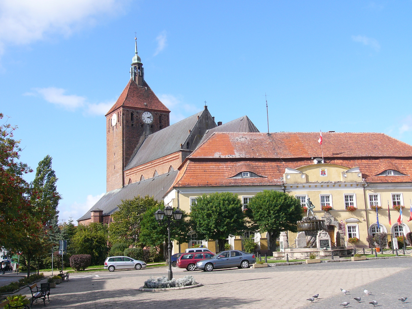 Marktplatz von Rügenwalde / Hinterpommern