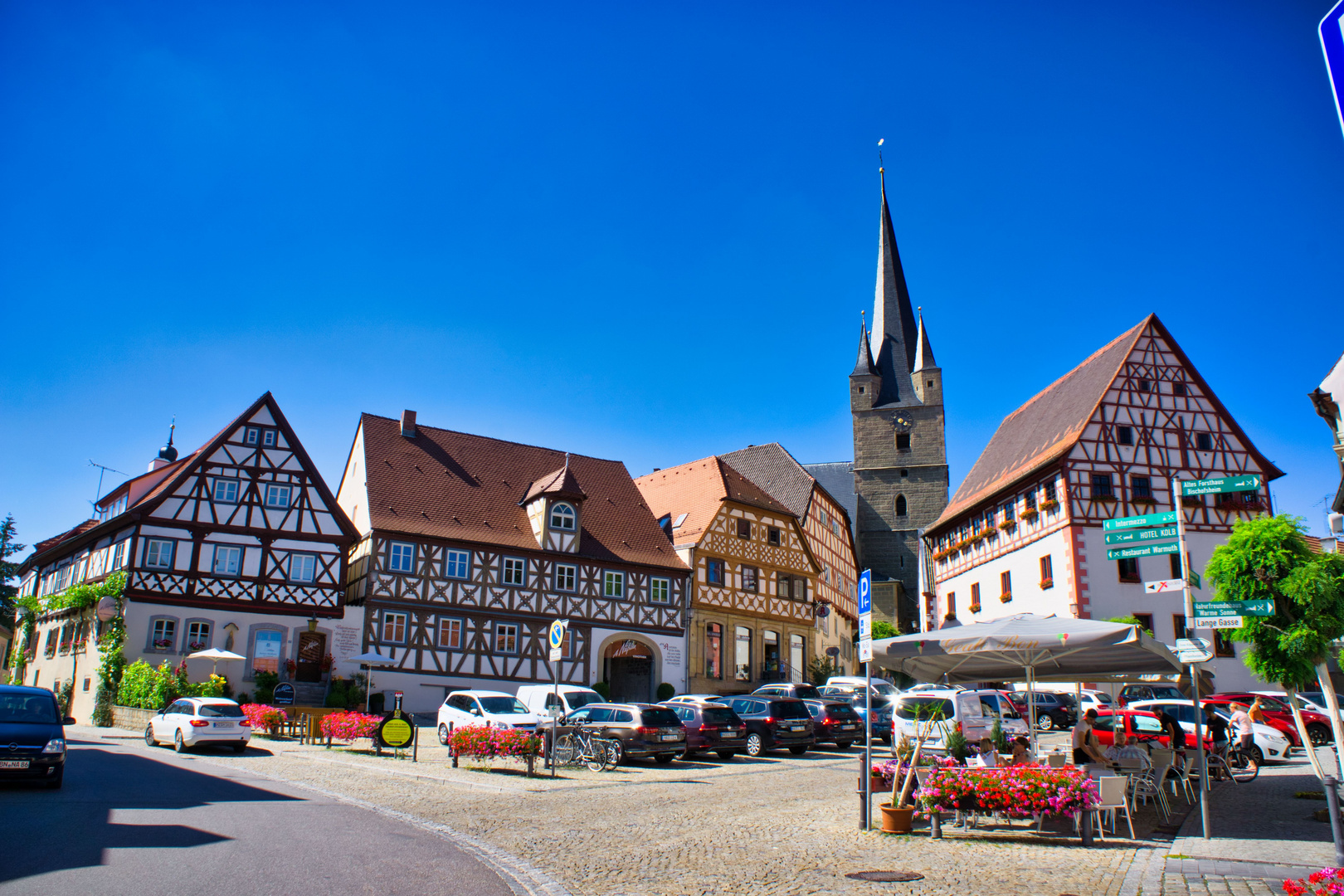 Marktplatz von Zeil am Main in Unterfranken