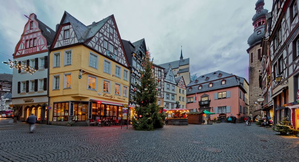 Marktplatz Weihnachtsmarkt Cochem Foto & Bild weihnachten, world