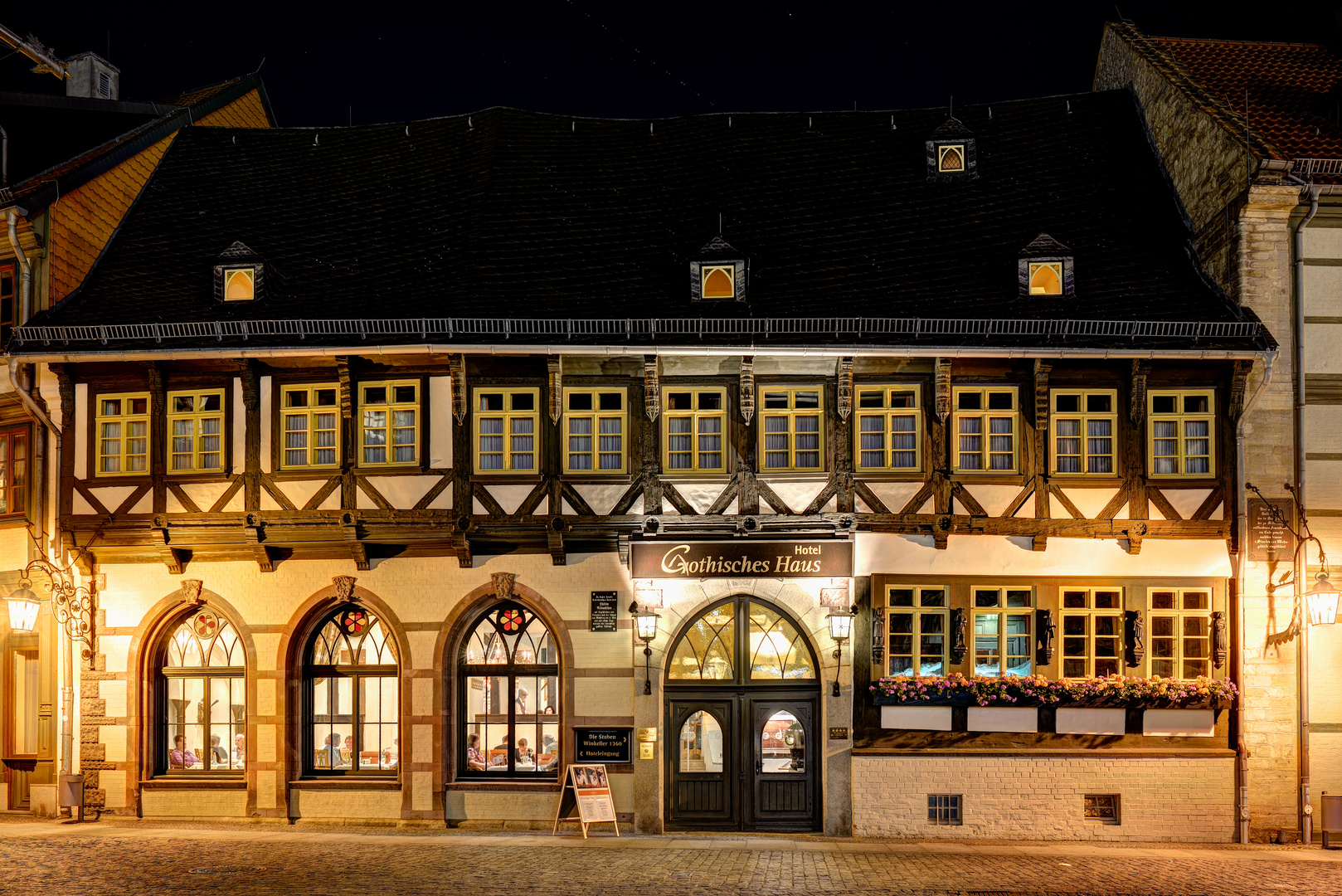 Marktplatz Wernigerode bei Nacht (3)