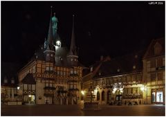 Marktplatz Wernigerode bei Nacht