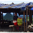 Marktstände an der Straße nach Mai Chau in Nordvietnam