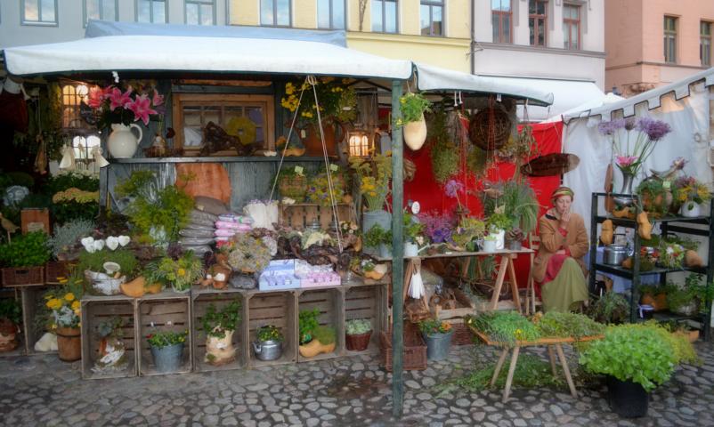 Marktstand bei Mittelalterfest