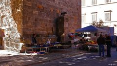 Marktstand in Chiusi - Bancarella del mercato di Chiusi
