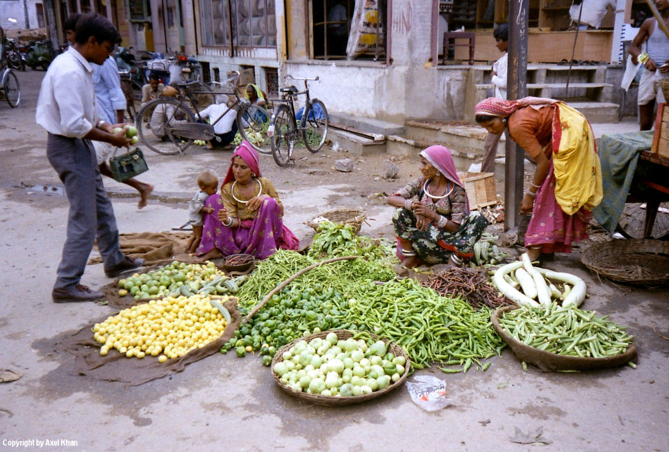 Marktstand in Indien